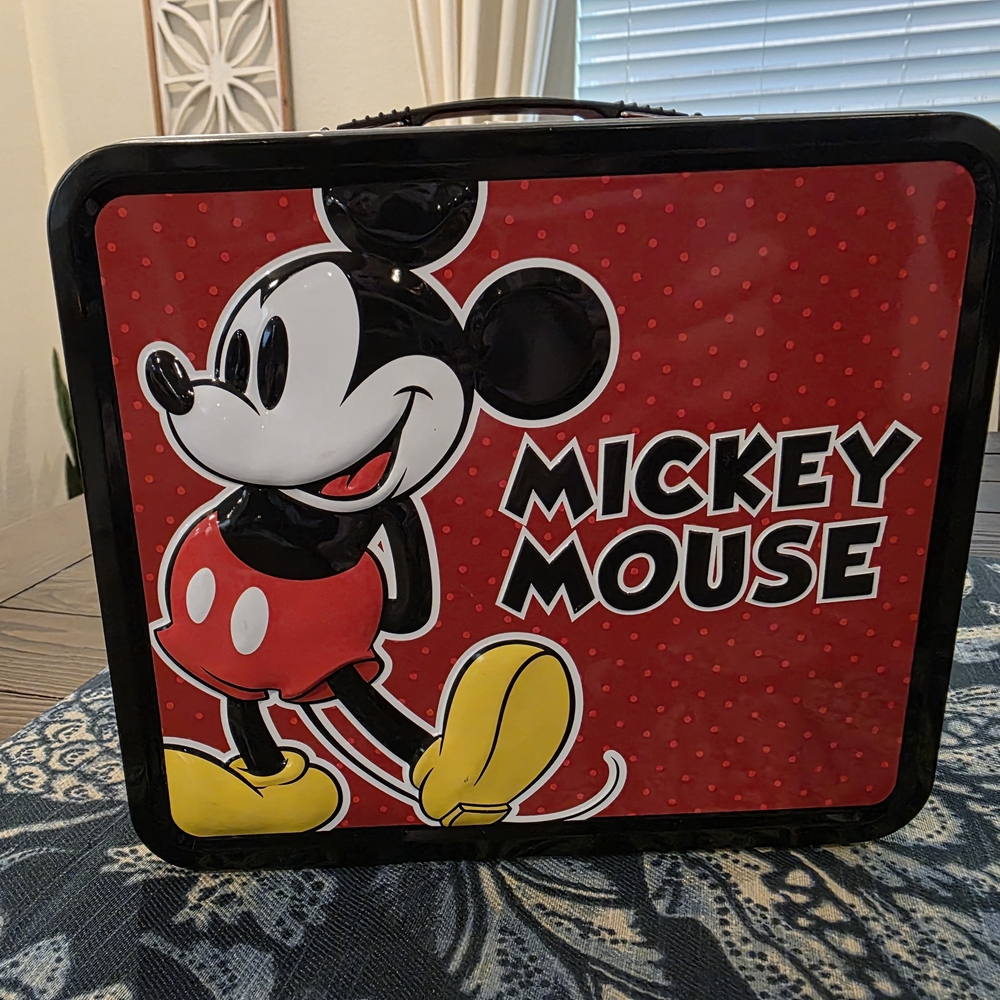 Disney Mickey Mouse Red and Yellow Lunchbox